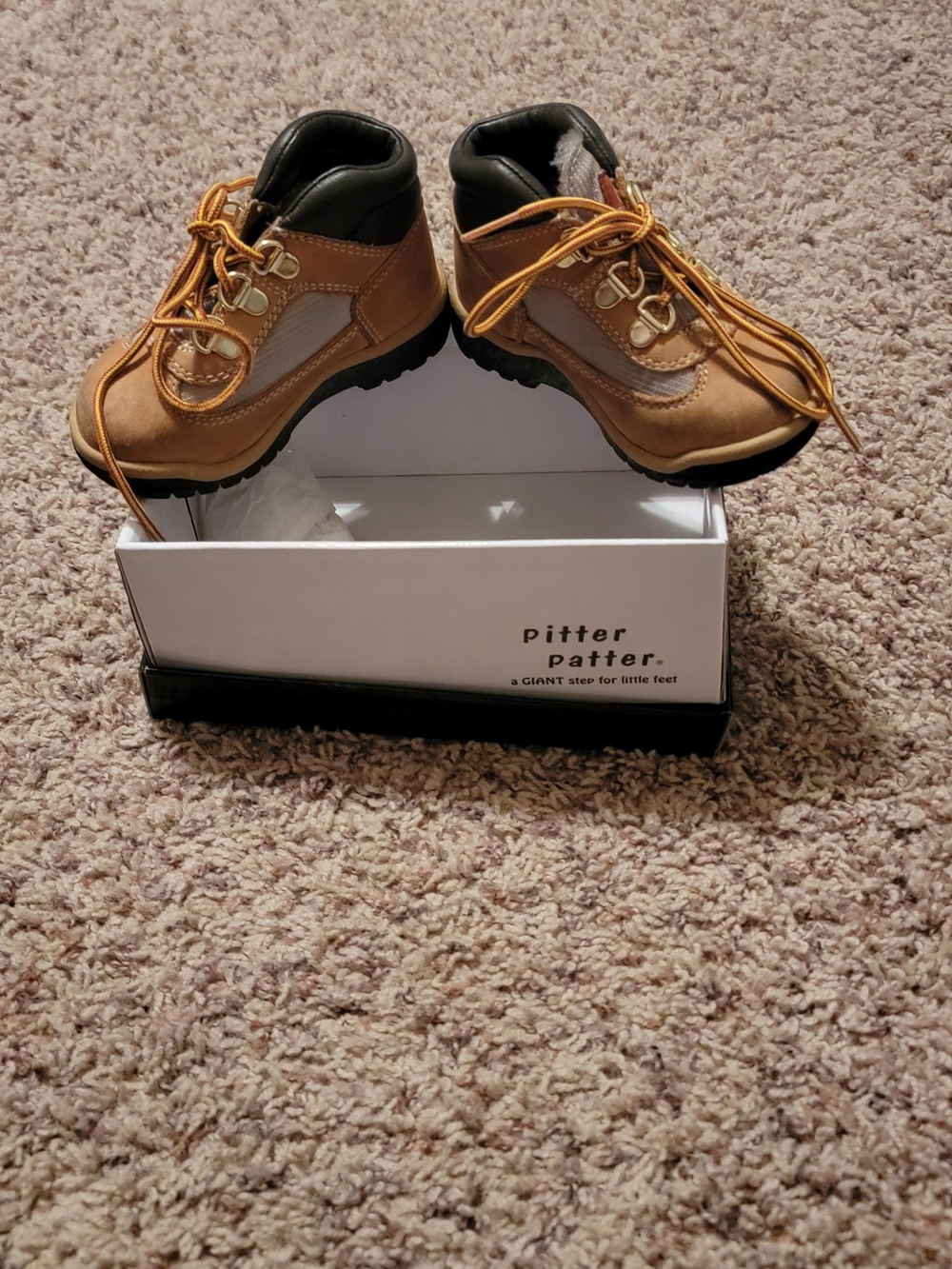 Timberland Kids Tan Lace-Up Hiking Boots